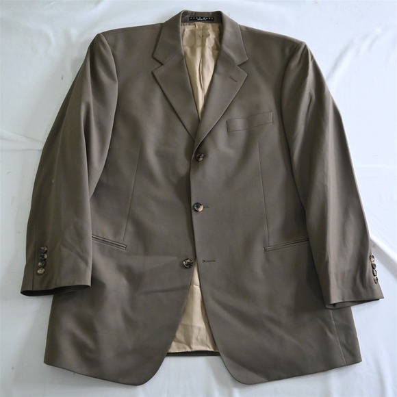 Vtg‎ Hugo Boss 44R Green USA Made Einstein/Sigma Old Money Sport Coat Jacket